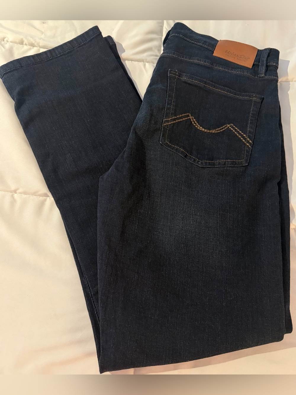 URBAN STAR PREMIUM APPAREL DARK DENIM MEN’S JEANS SIZE 34 X 32